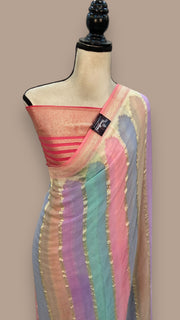 Khaddi Georgette Handloom Banarasi Saree - The Handlooms