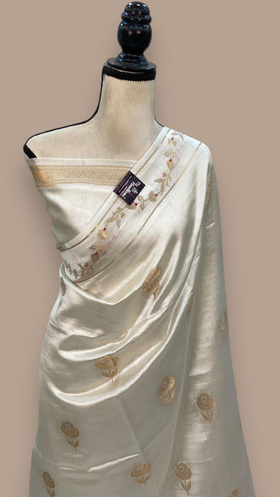 Pure Mango Silk Banarasi Handloom Saree