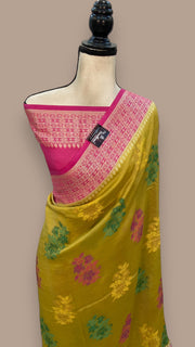 Pure Butter Crepe Banarasi Saree - The Handlooms