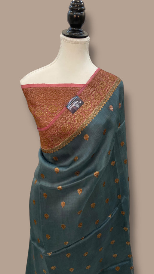 Pure Kora Handloom Banarasi Saree - The Handlooms