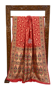 Pure Georgette Banarasi Handloom Saree - with meenakari work - The Handlooms