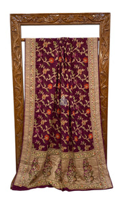 Pure Chiffon Khaddi Banarasi Saree - The Handlooms