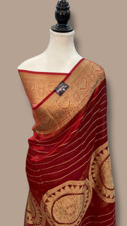 Pure Metallic Tissue Handloom Banarasi Saree - The Handlooms