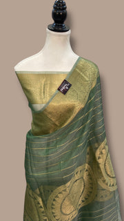 Pure Metallic Tissue Handloom Banarasi Saree - The Handlooms
