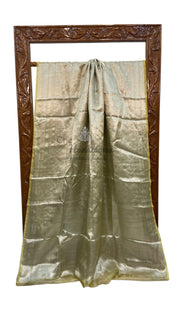 Pure Kora Tissue Tanchui Handloom Banarasi Saree - The Handlooms