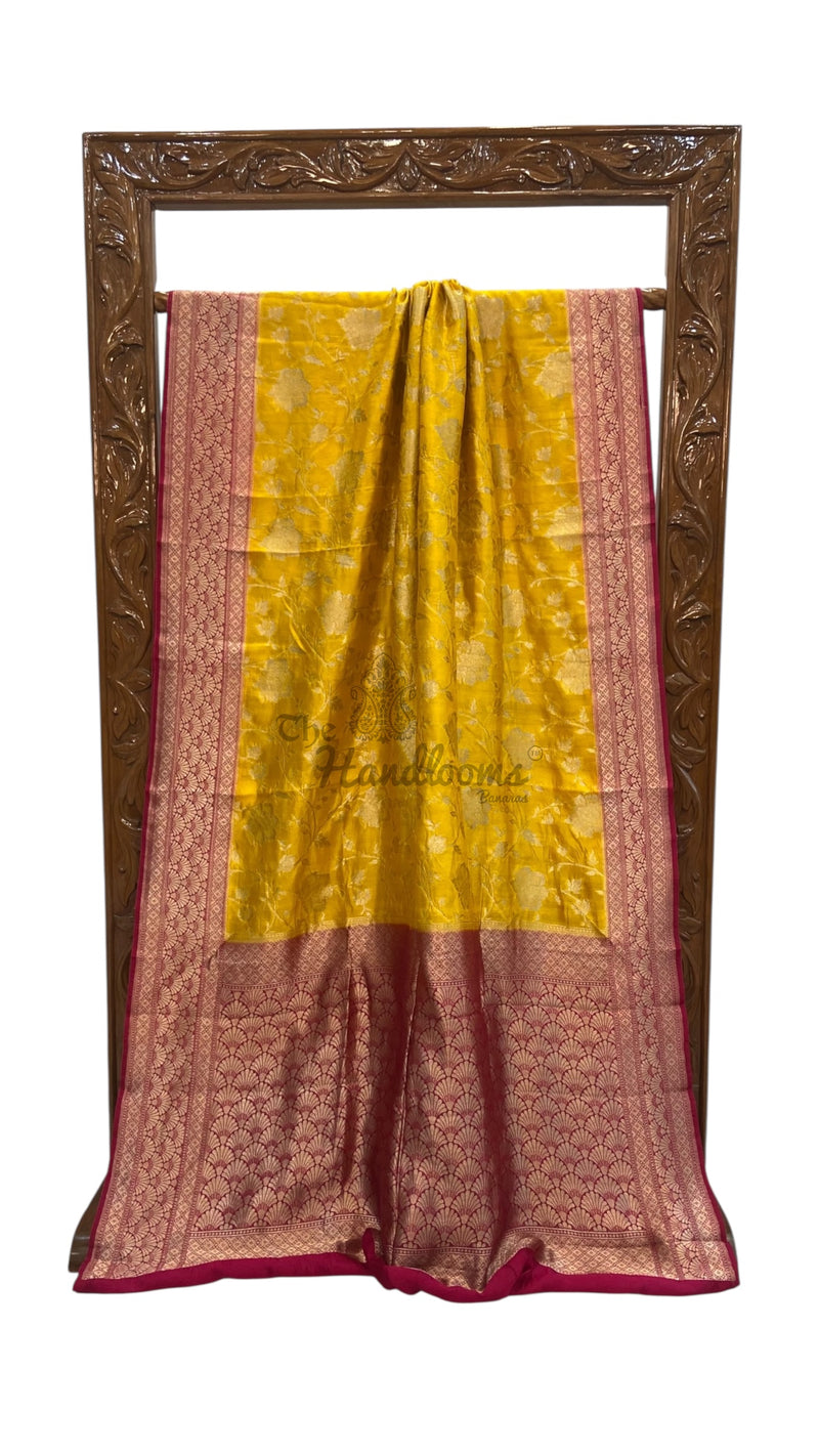 Pure Chiniya Khaddi Handloom Banarasi Saree - The Handlooms