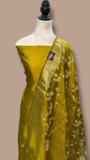 Pure Mango Silk Dress Material - The Handlooms