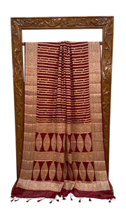 Pure Chiffon Khaddi Banarasi Saree - The Handlooms