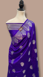Pure Mango Silk Banarasi Handlokom Saree - The Handlooms
