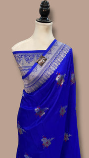 Pure Mushroo Silk Handloom Banarasi Saree - The Handlooms