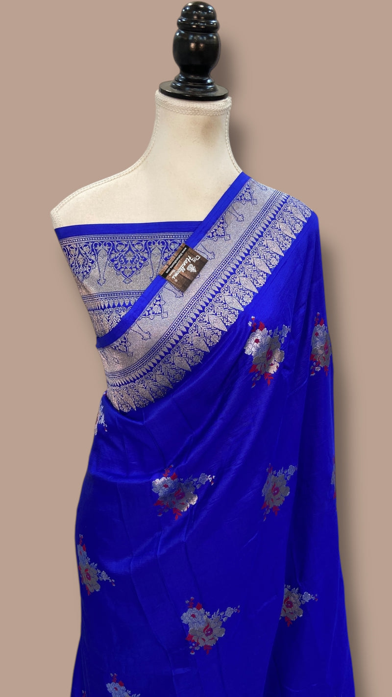 Pure Mushroo Silk Handloom Banarasi Saree - The Handlooms