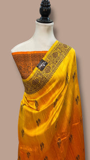 Pure Raw Silk Handloom Banarasi Saree - The Handlooms
