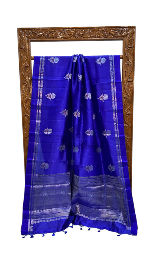Pure Mango Silk Banarasi Handlokom Saree - The Handlooms