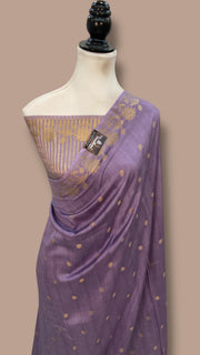 Moonga Georgette Handloom Banarasi Saree - The Handlooms