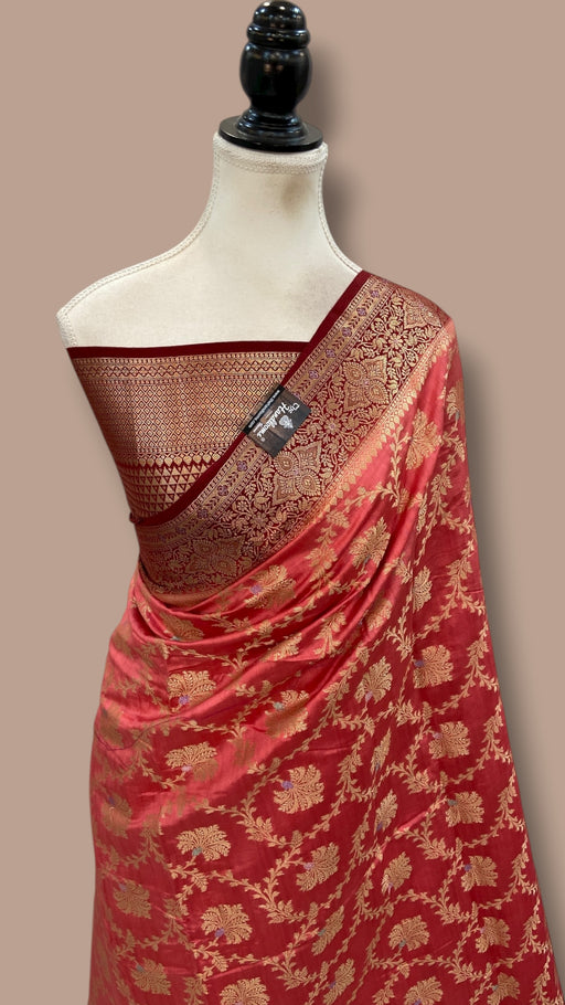 Pure Chiniya Silk Handloom Banarasi Saree - The Handlooms