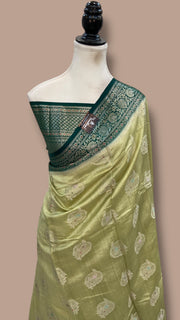 Pure Chiniya Silk Handloom Banarasi Saree - The Handlooms