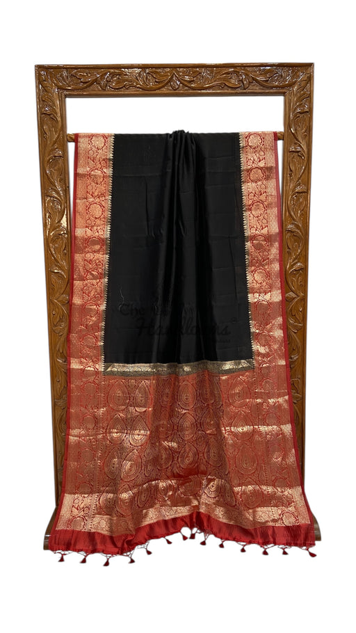 Pure Mango Silk Banarasi Handloom Saree - The Handlooms