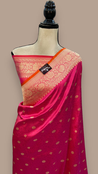 Pure Katan Silk Banarasi Handloom Saree - Tanchui Brocade