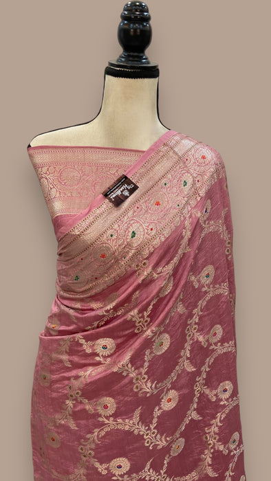 Pure Chiniya Silk Handloom Banarasi Saree