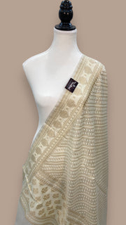 Pure Cotton Banarasi Handloom Dupatta - The Handlooms