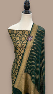 Pure Khaddi Georgette Handlooms Banarasi Dress material - The Handlooms