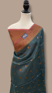Pure Kora Handloom Banarasi Saree - The Handlooms
