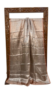 Pure Kora Tissue Tanchui Handloom Banarasi Saree - The Handlooms