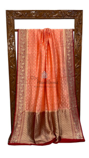 Pure Dupion Silk Banarasi Handloom Saree - The Handlooms
