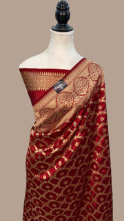 Pure Dupion Silk Banarasi Handloom Saree - The Handlooms