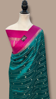 Pure Mango Silk Handloom Banarasi Saree - The Handlooms