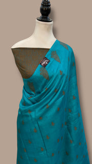 Pure Tussar Silk Handloom Banarasi Saree - The Handlooms