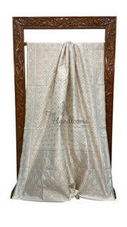 Pure Moonga Khaddi Handloom Banarasi Saree - The Handlooms