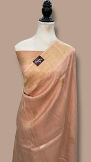 Pure Tussar Handloom Banarasi Saree - All over kadua Weaving - The Handlooms