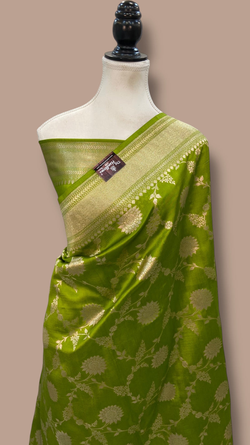 Pure Chiniya Khaddi Handloom Banarasi Saree - The Handlooms