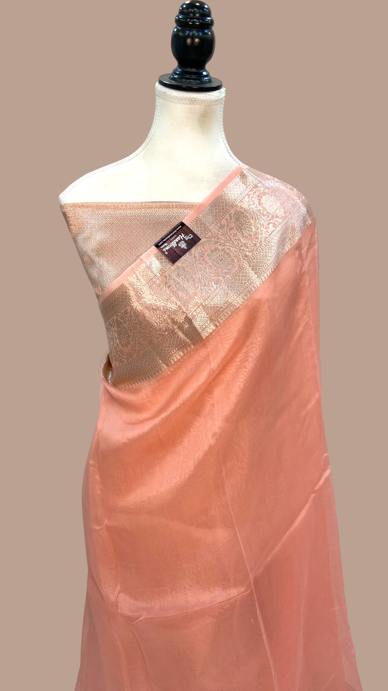 Pure Kora Handloom Banarasi Saree - The Handlooms
