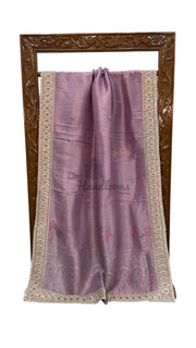 Banarasi Brocade Silk Saree with Exquisite Handwork - The Handlooms