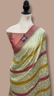 Pure Chiniya Silk Handloom Banarasi Saree - The Handlooms