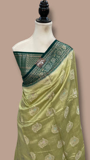 Pure Chiniya Silk Handloom Banarasi Saree - The Handlooms