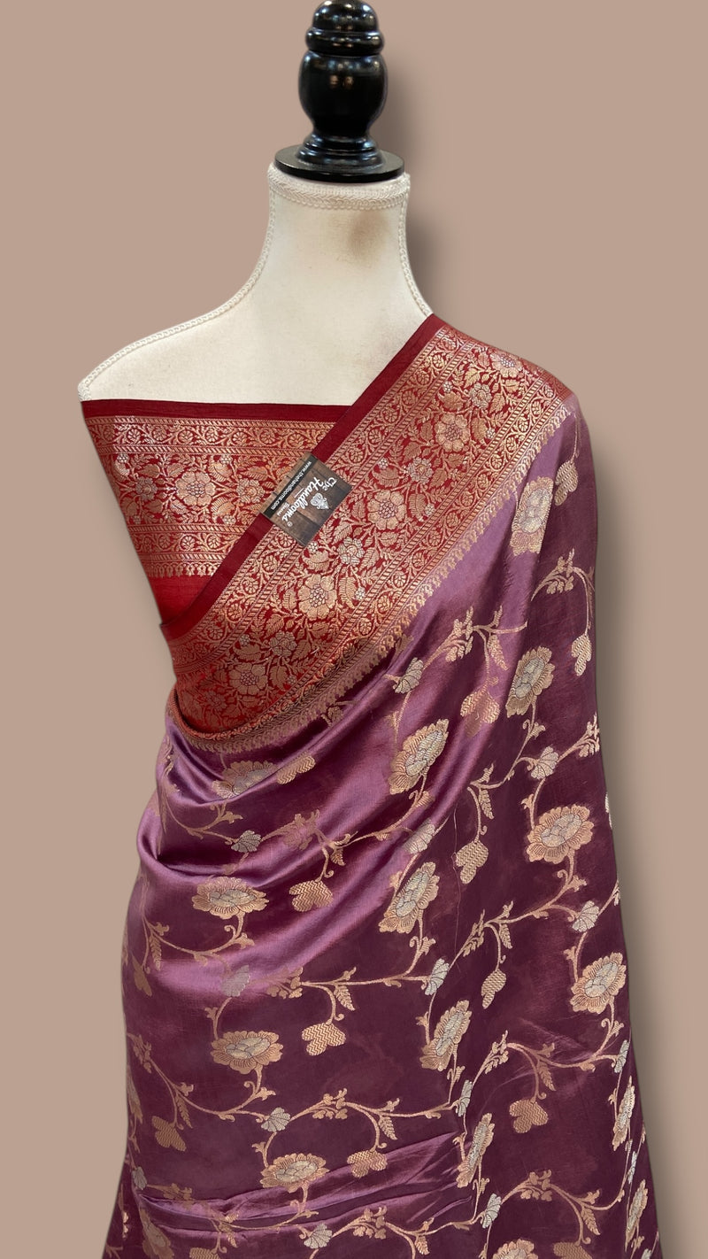 Pure Mango Silk Banarasi Handloom Saree - The Handlooms