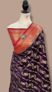 Pure Dupion Silk Banarasi Saree - The Handlooms