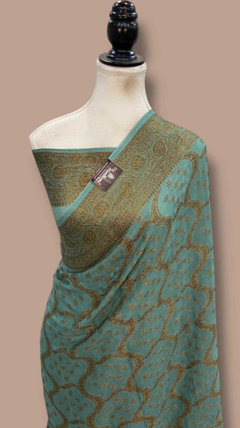 Pure Chiffon Khaddi Banarasi Saree