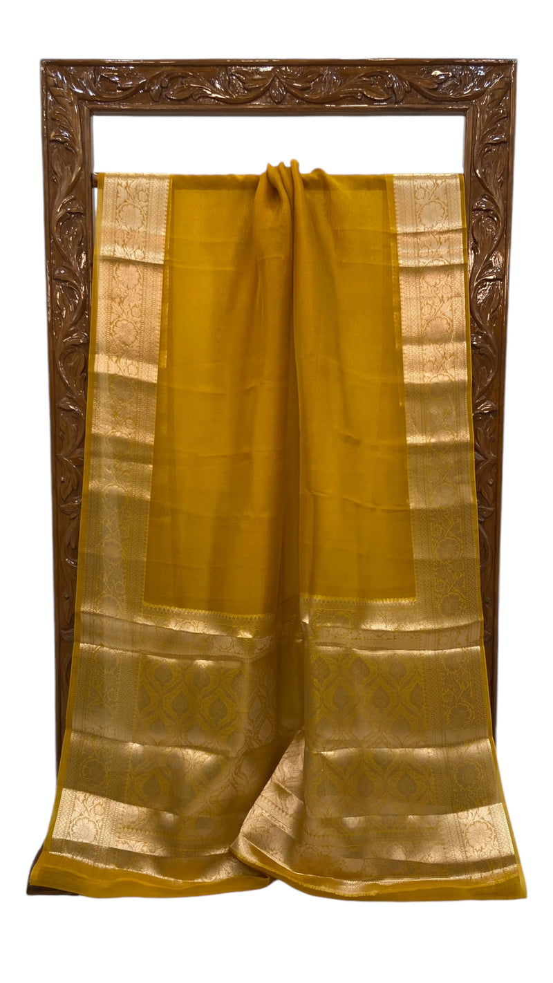 Pure Kora Handloom Banarasi Saree - The Handlooms