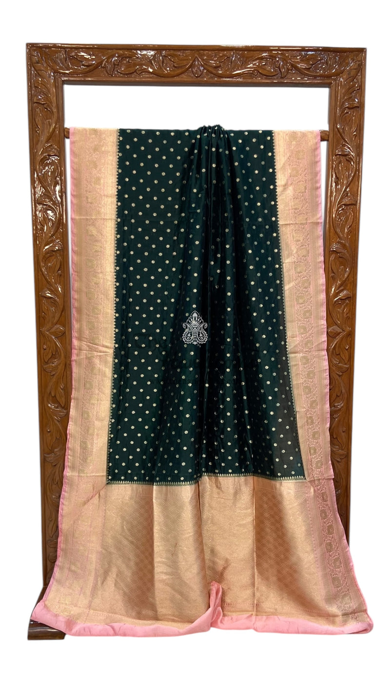 Pure Dupion Silk Banarasi Handloom Saree - The Handlooms