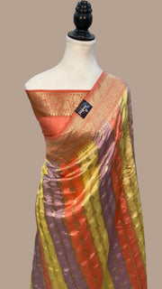 Pure Dupion Silk Banarasi Handloom Saree - The Handlooms