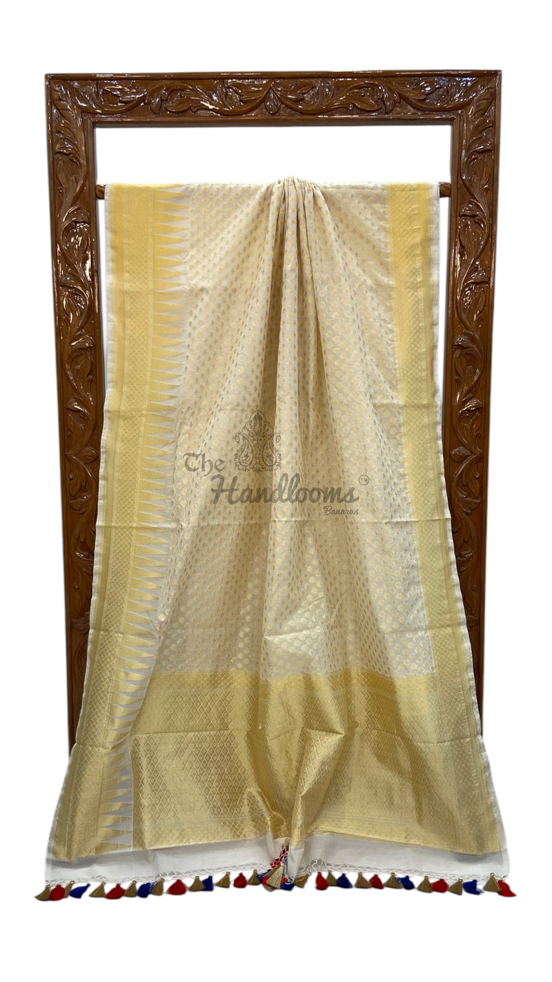 Italian Moonga Silk Handloom Banarasi Saree - The Handlooms