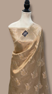 Pure Kora Tissue Handloom Banarasi Saree - The Handlooms