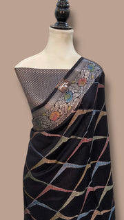 Pure Chiniya Silk Handloom Banarasi Saree - The Handlooms