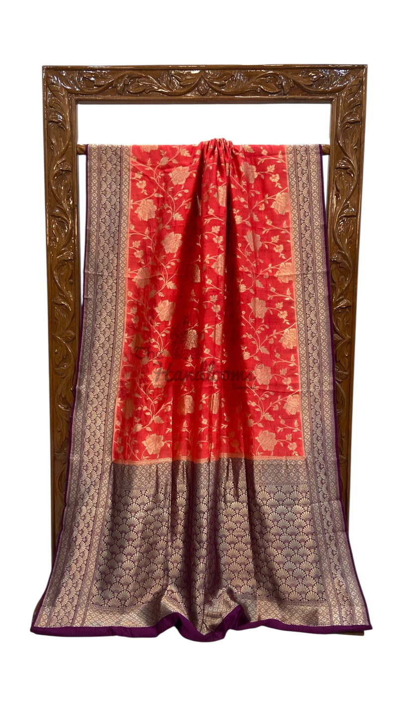 Pure Chiniya Khaddi Handloom Banarasi Saree - The Handlooms