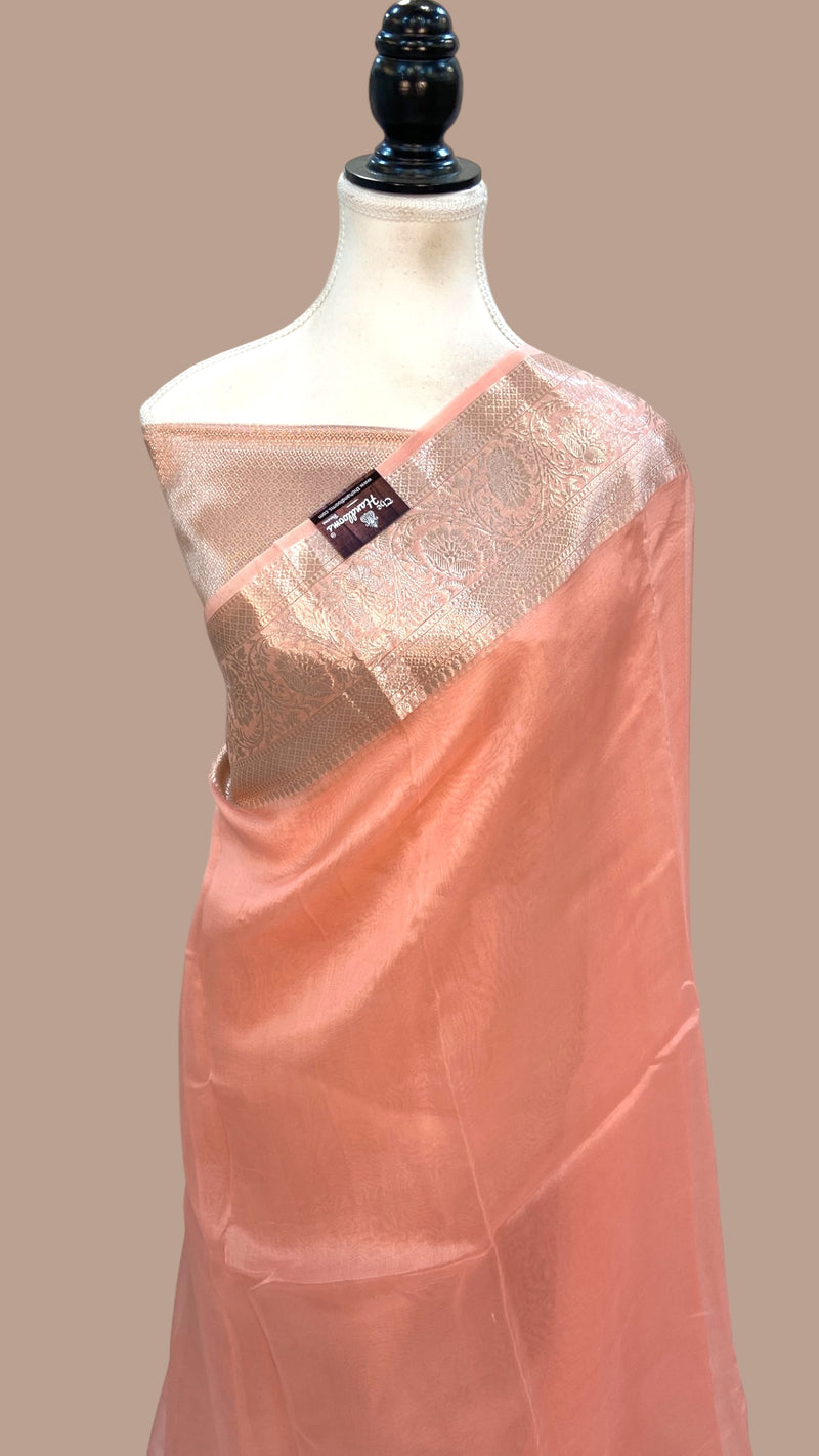 Pure Kora Handloom Banarasi Saree - The Handlooms