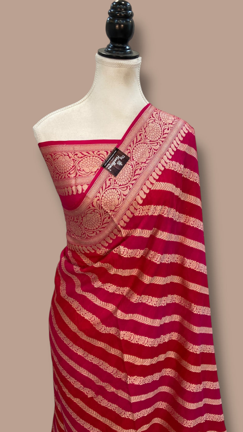 Pure Chiffon Khaddi Banarasi Saree - The Handlooms
